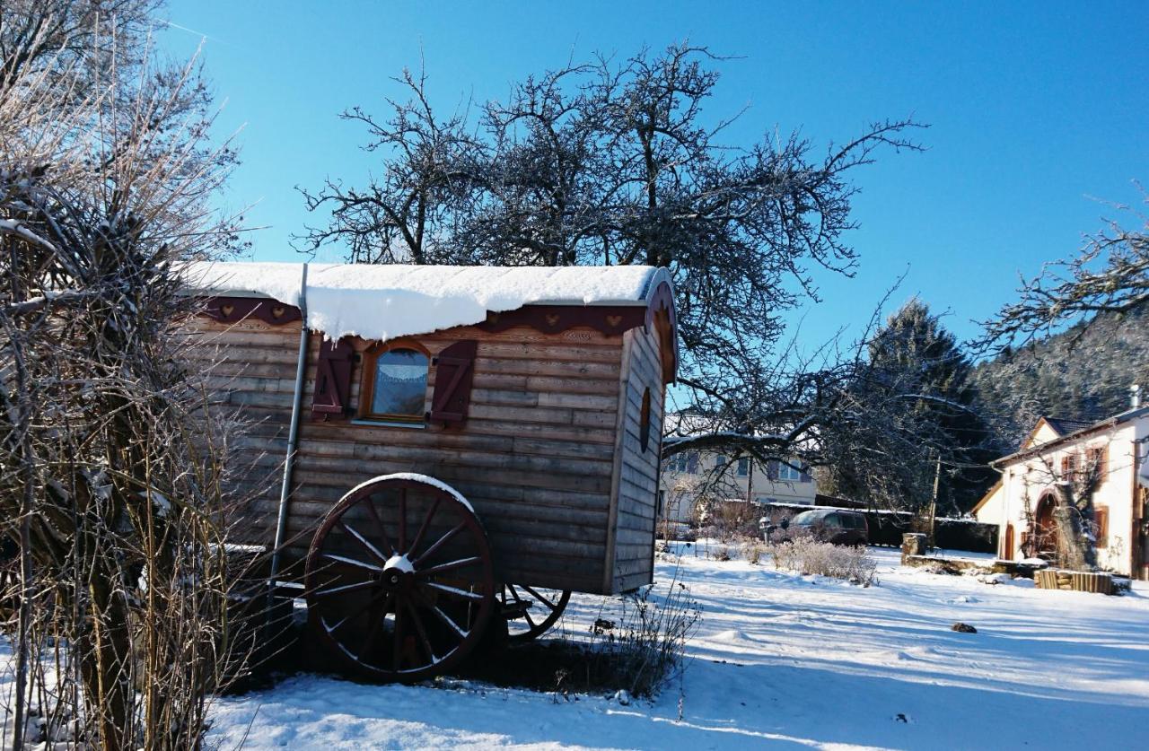 Roulotte Le Temps De Rever Bed and Breakfast Saint-Michel-sur-Meurthe Exterior foto